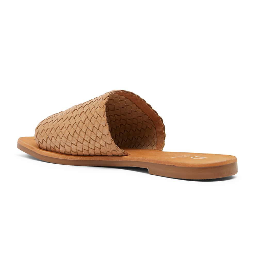 Tatum Slide in Tan Leather