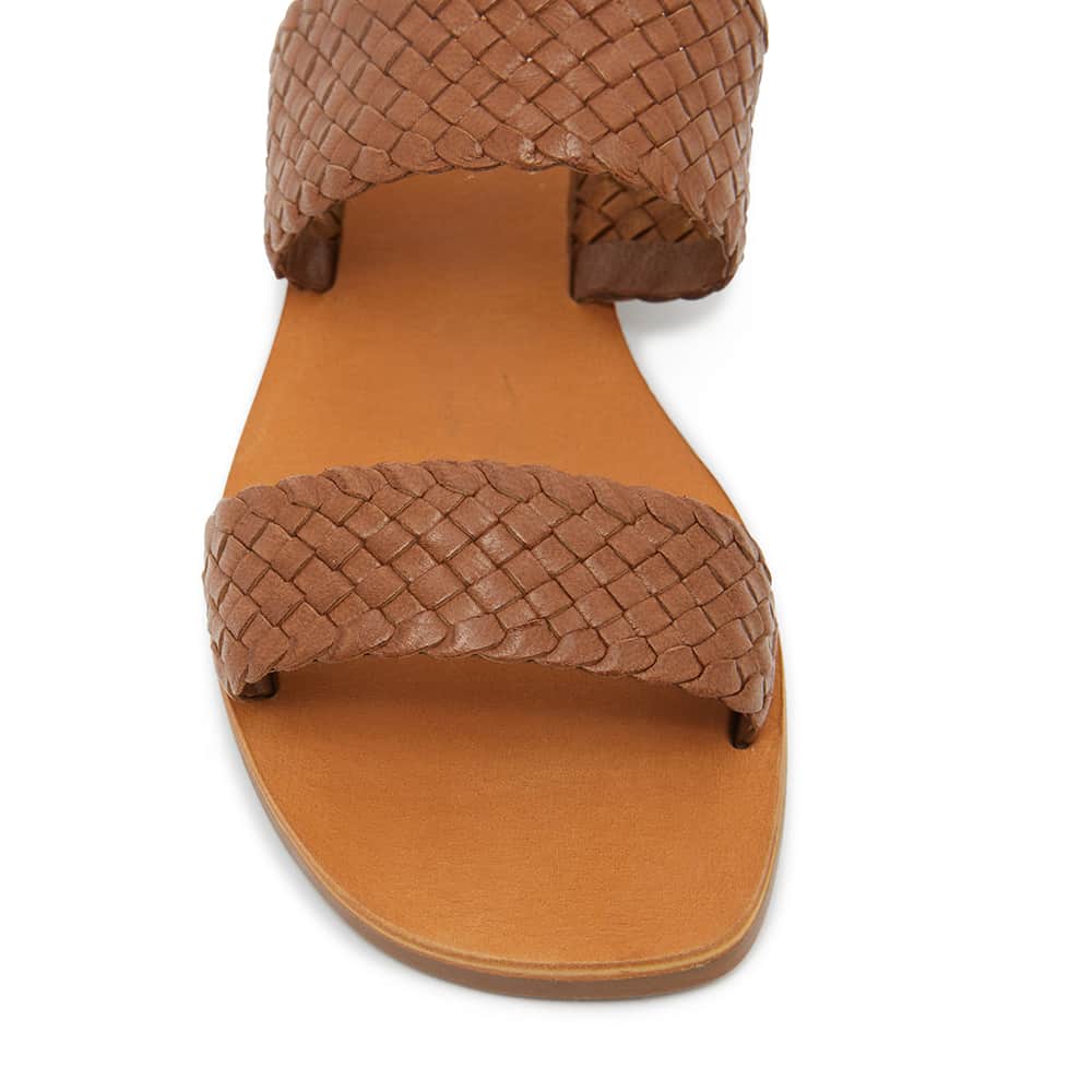 Tora Slide in Cognac Leather