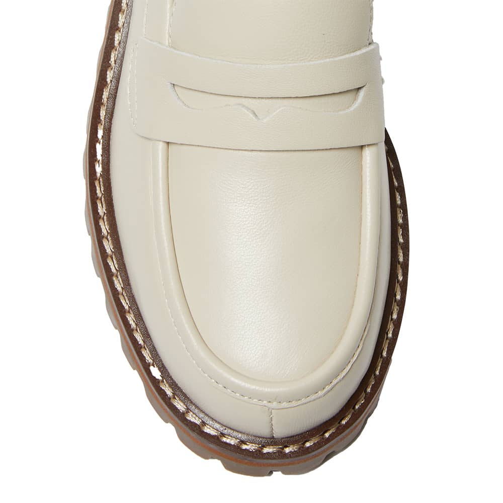 Toronto Loafer in Beige Leather