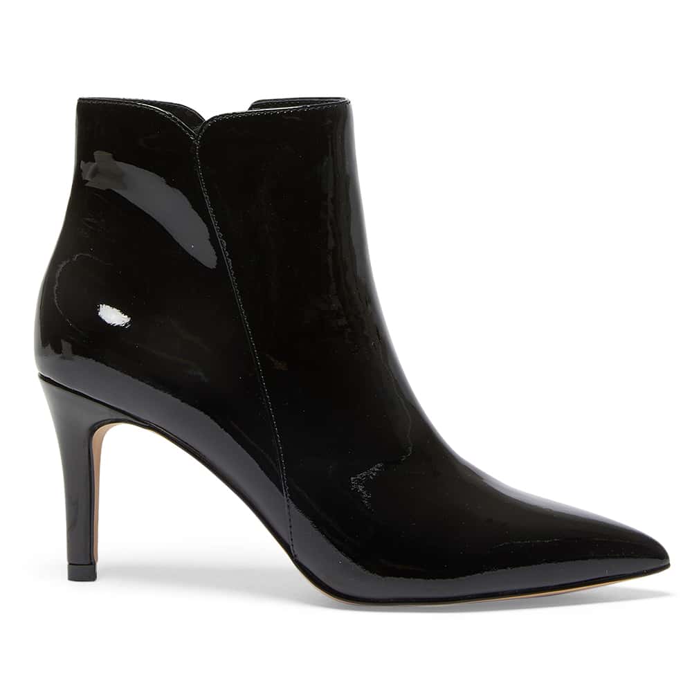 Ursula Boot in Black Patent