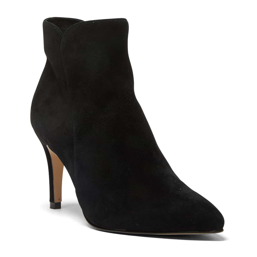 Ursula Boot in Black Suede