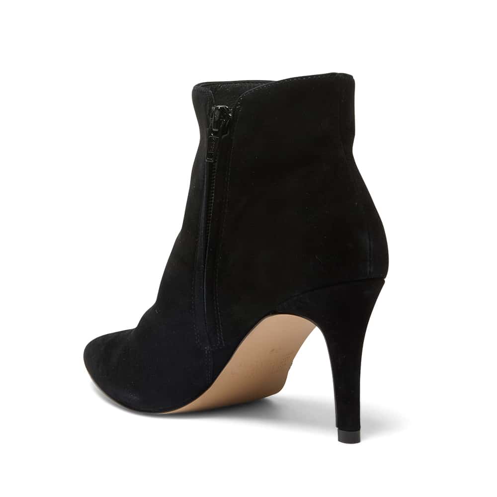 Ursula Boot in Black Suede
