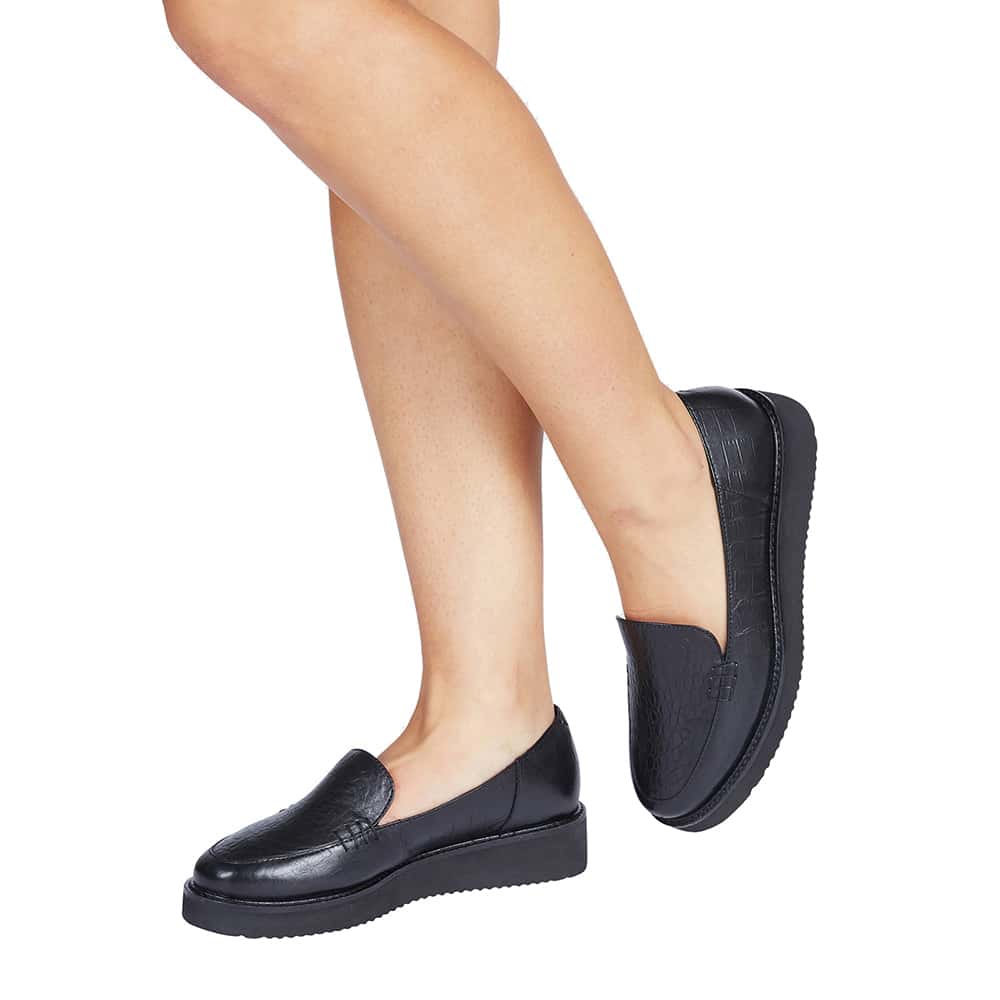 Vista Loafer in Black Leather