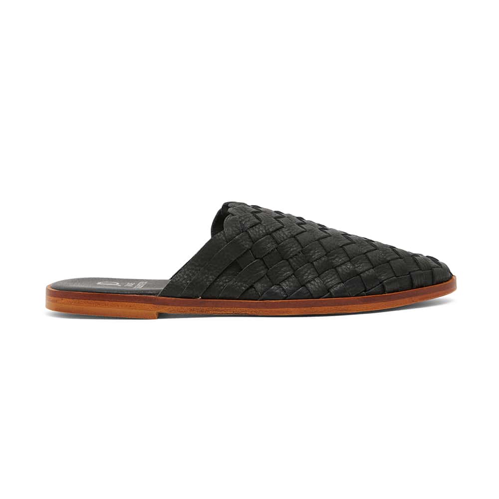 Watson Slide in Black Leather