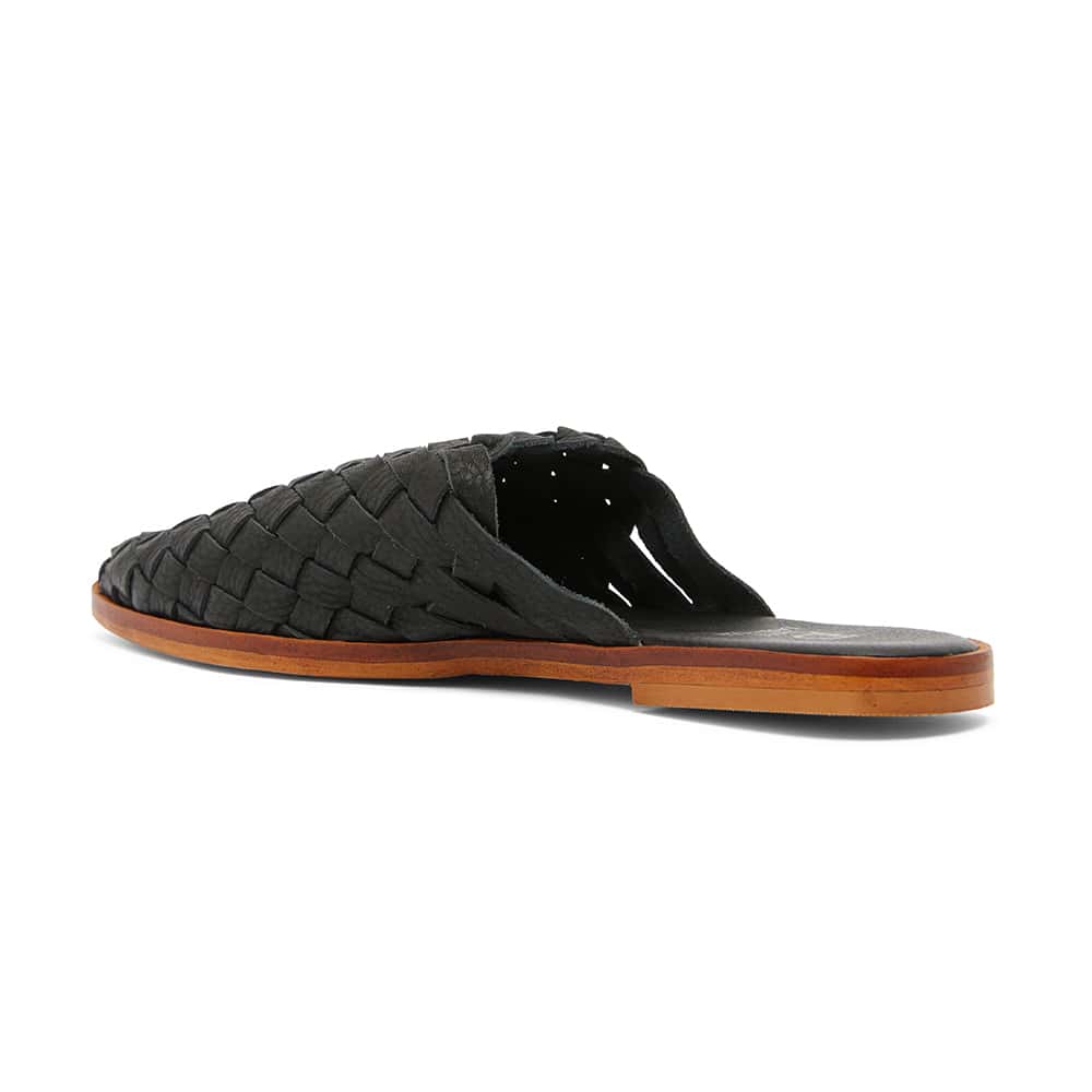 Watson Slide in Black Leather