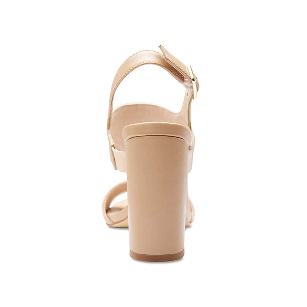 Wizard Heel in Nude Leather