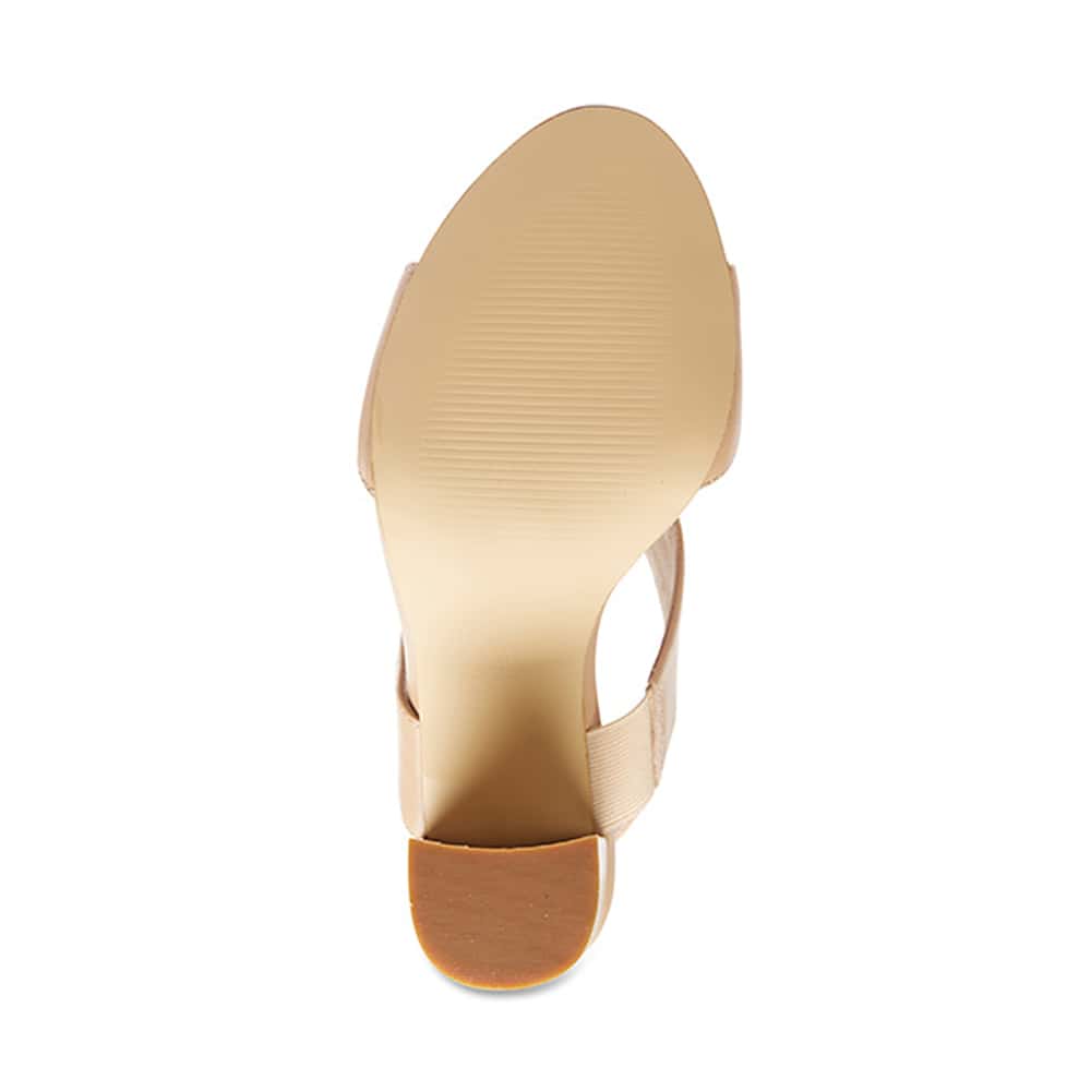 Wizard Heel in Nude Leather