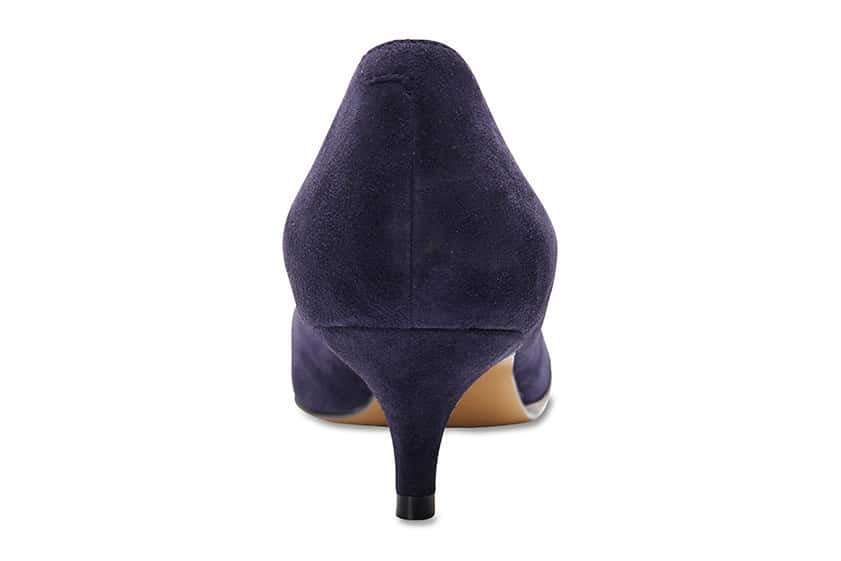Ziggy Heel in Navy Suede