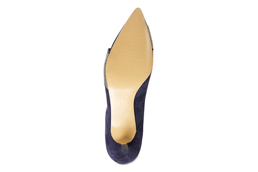 Ziggy Heel in Navy Suede
