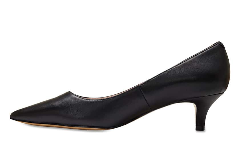 Zoe Heel in Black Leather