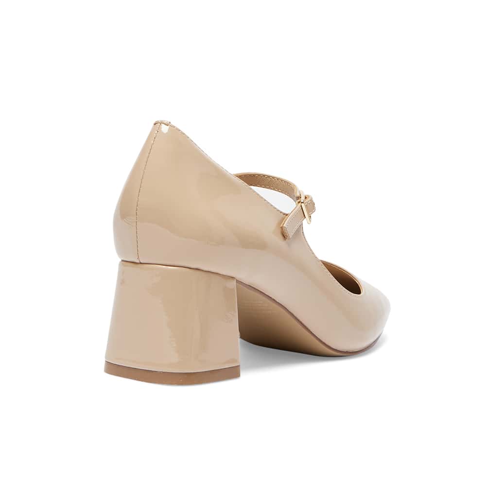 Tempt Heel in Nude Patent