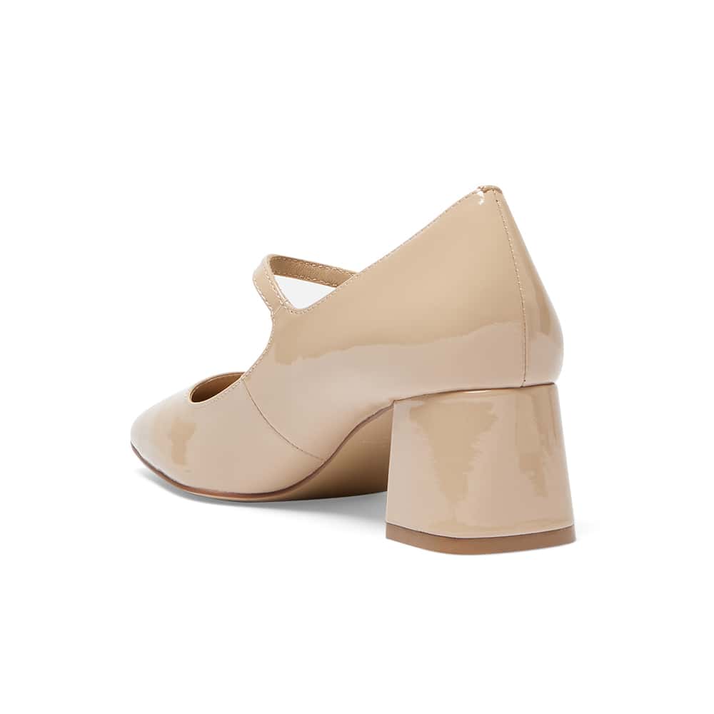 Tempt Heel in Nude Patent