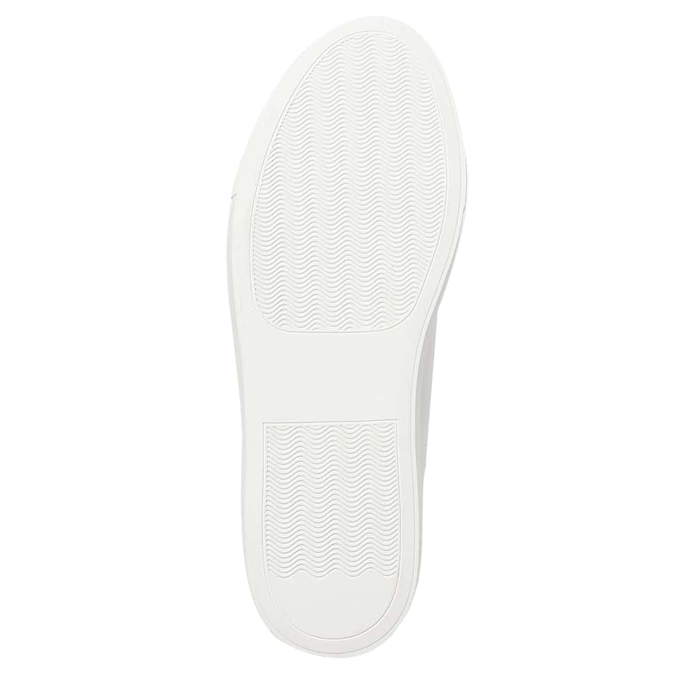 Trio Sneaker in White And Black Leather