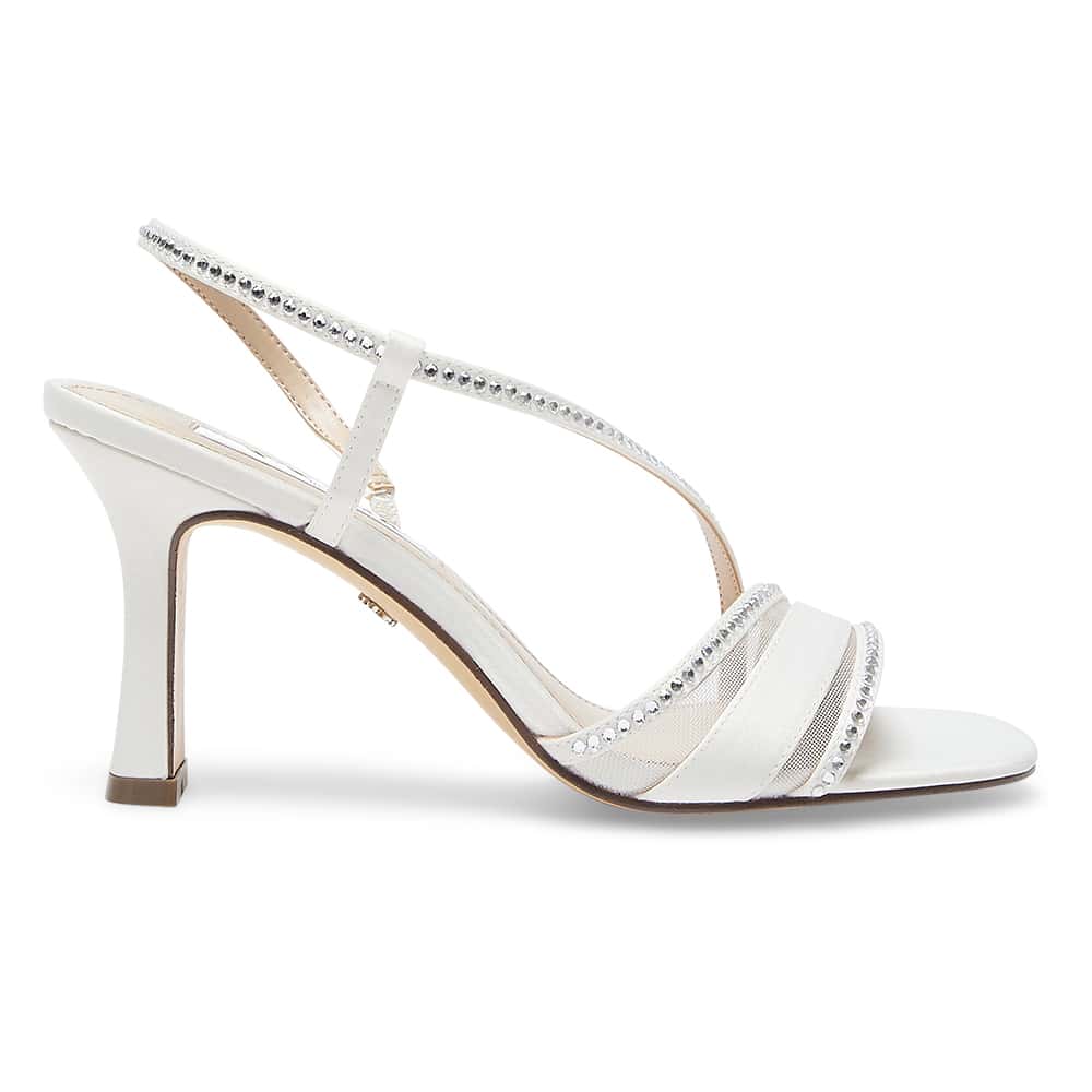 Abbi Heel in Ivory Luster