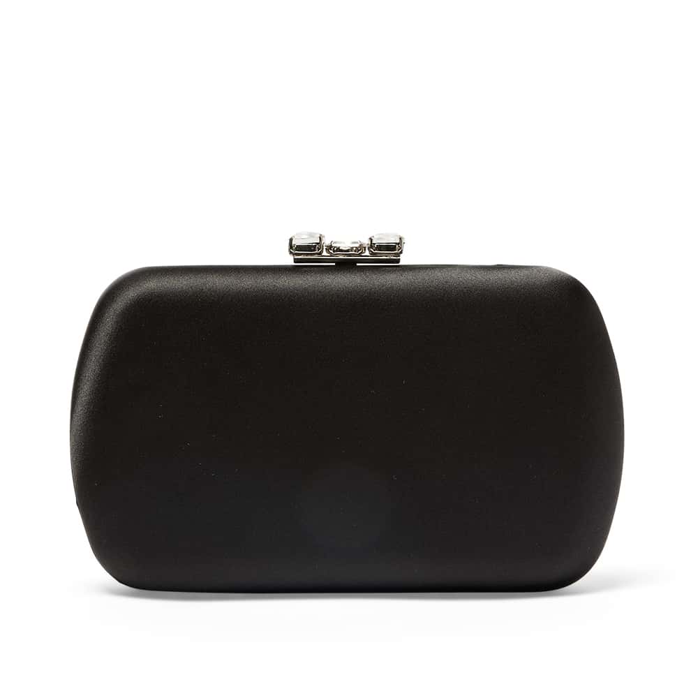 Betzy Handbag in Black Satin