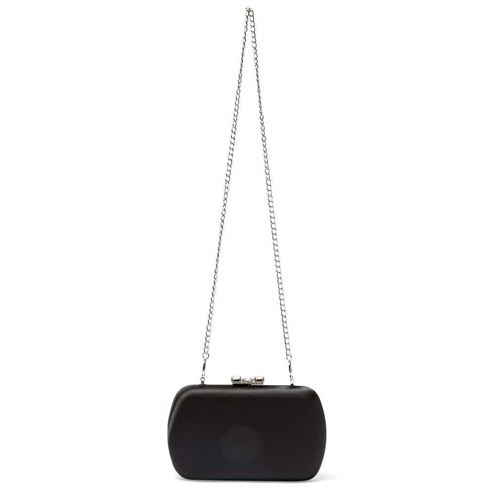 Betzy Handbag in Black Satin