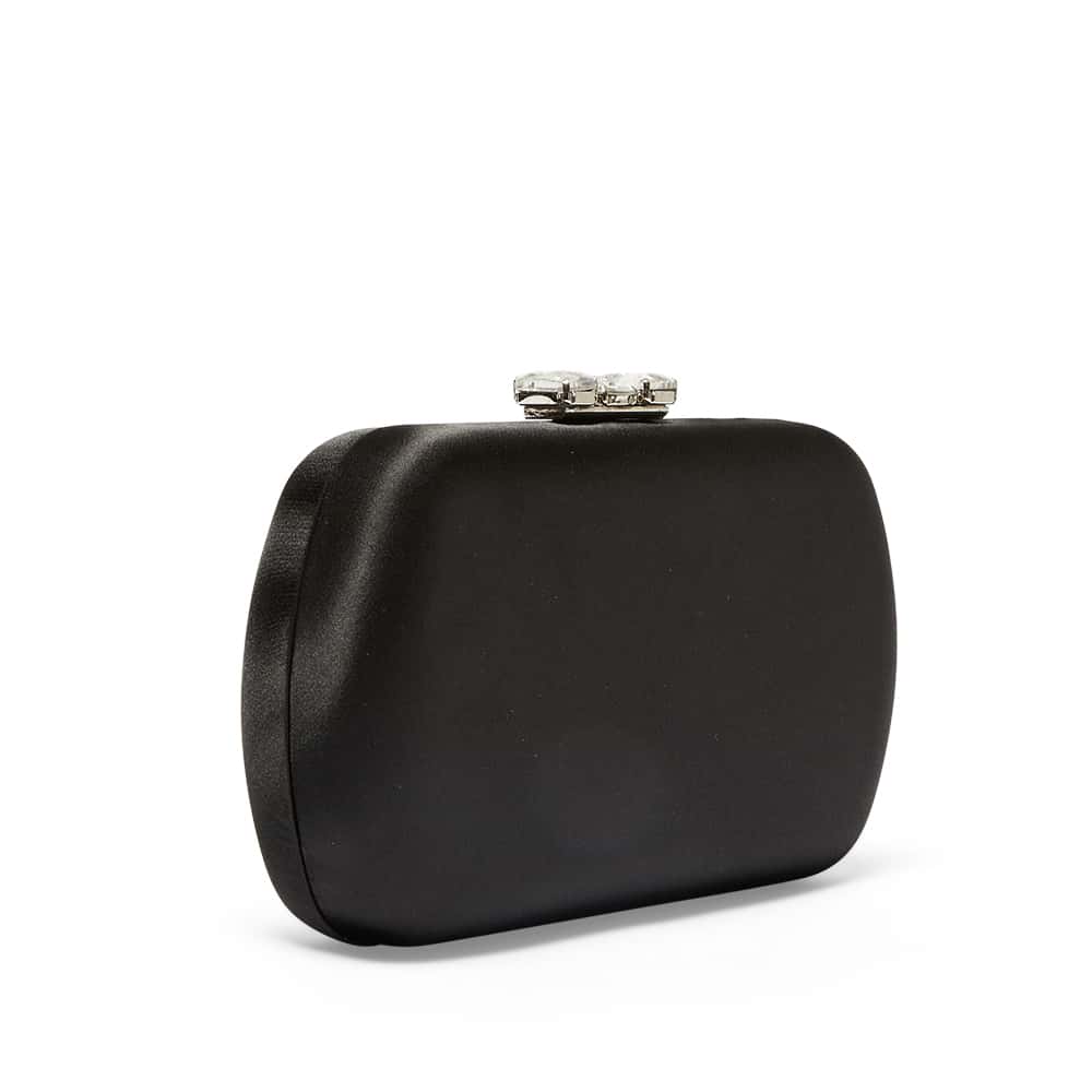 Betzy Handbag in Black Satin