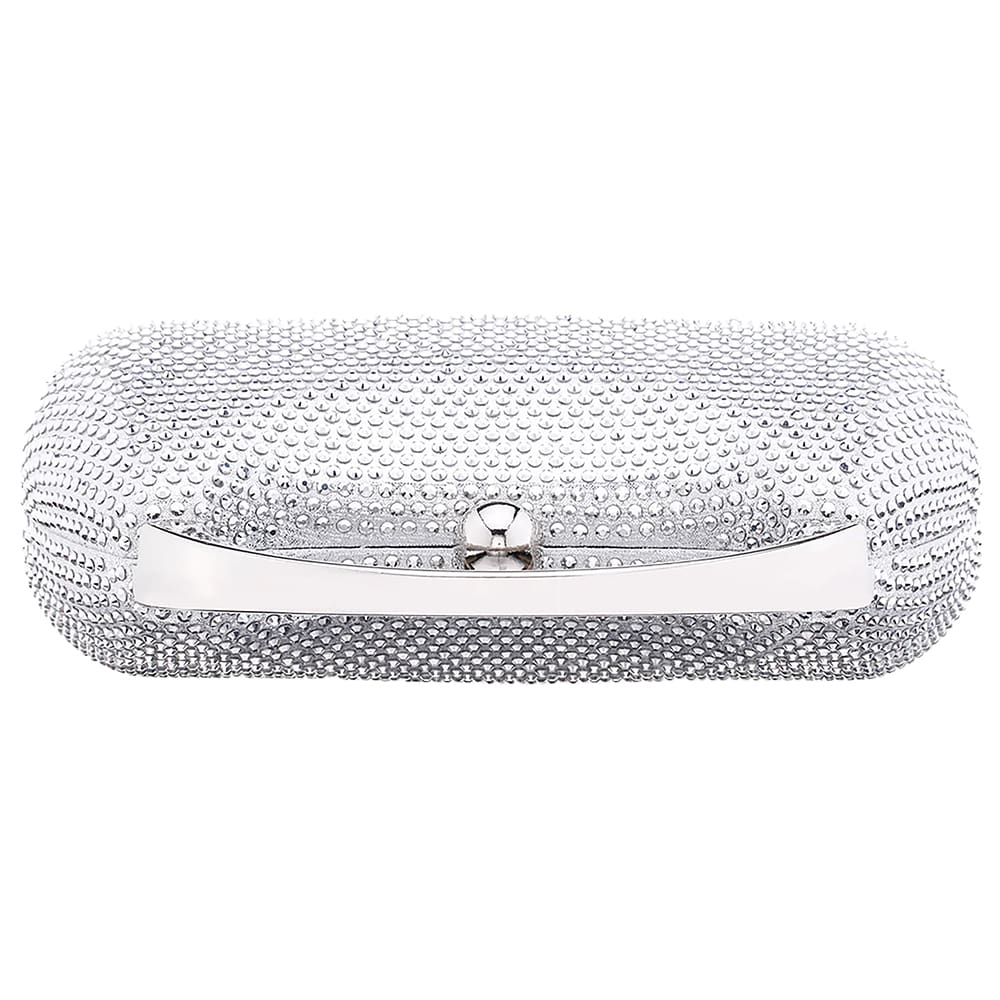 Brando Handbag in Silver Crystal