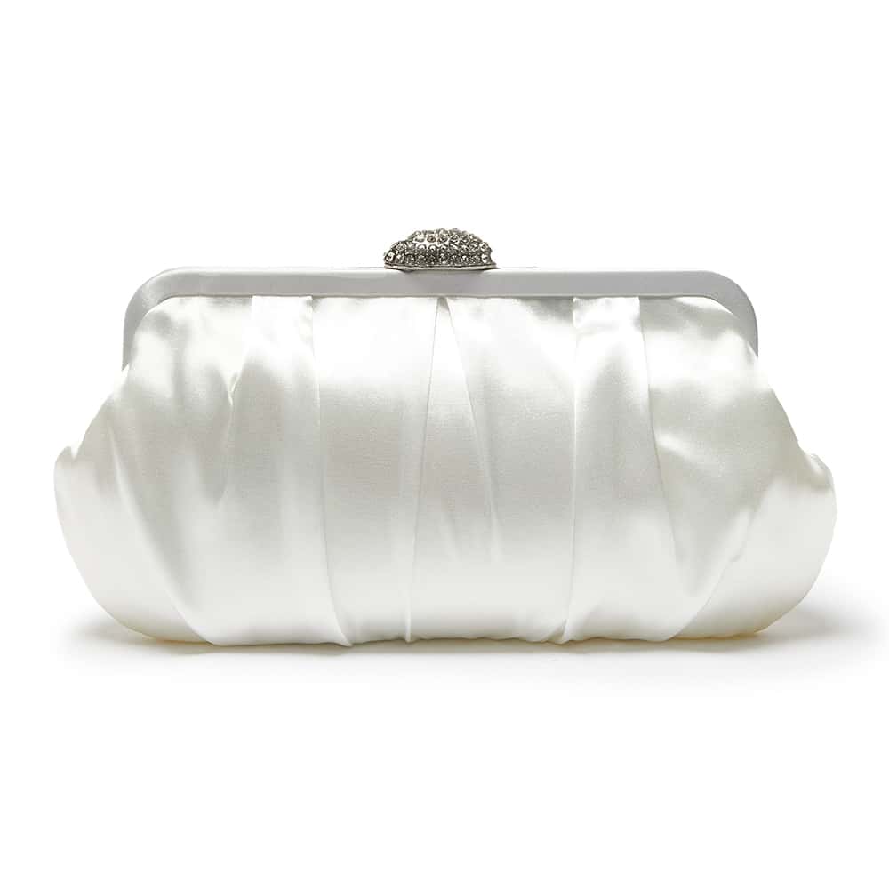 Concord Handbag in Ivory Satin
