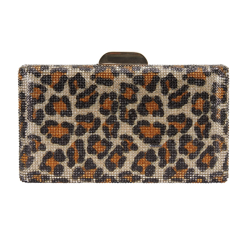 Exotica Handbag in Gold Leopard Hard Case