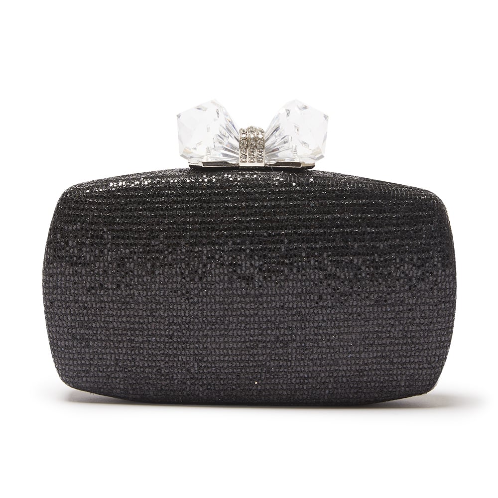 Felice Handbag in Black Glitter