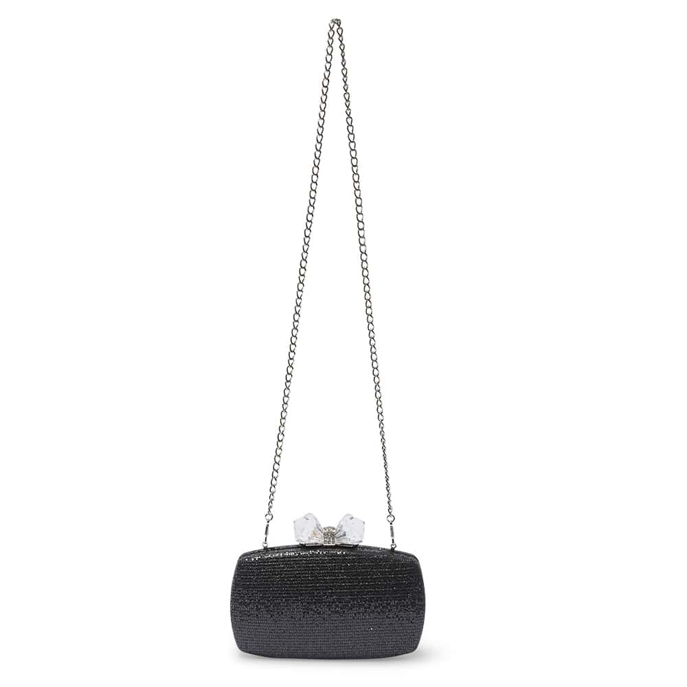 Felice Handbag in Black Glitter