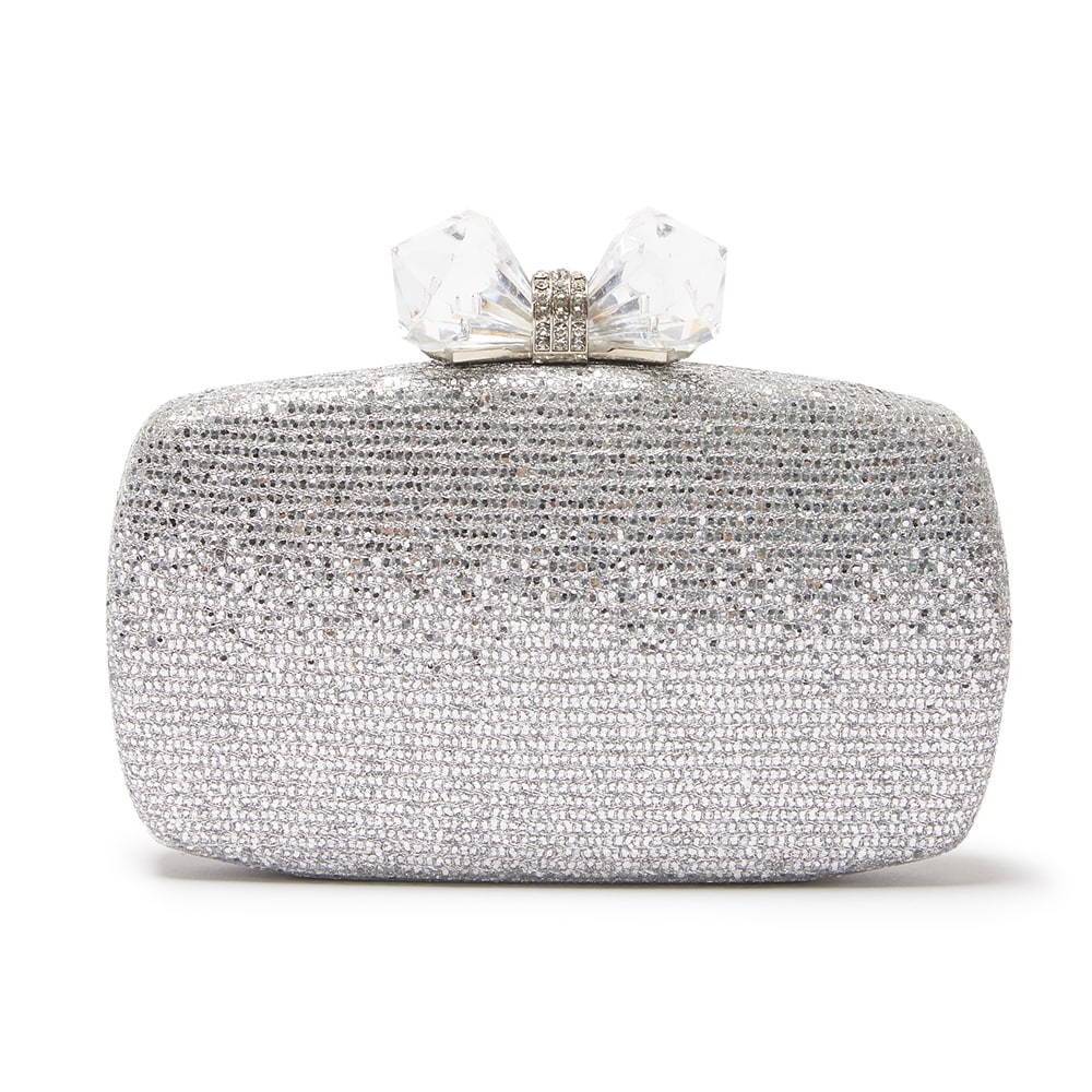 Felice Handbag in Silver Glitter