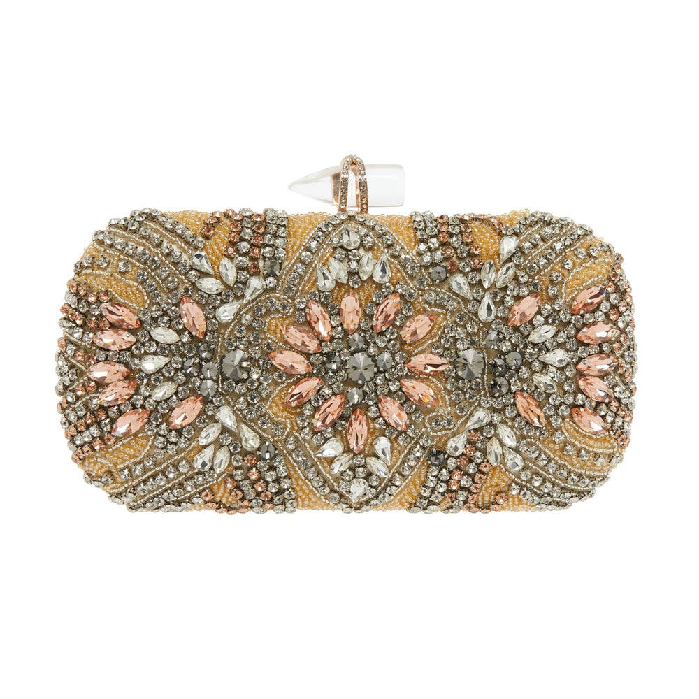 Gelsey Handbag in Gold Multi Hard Case