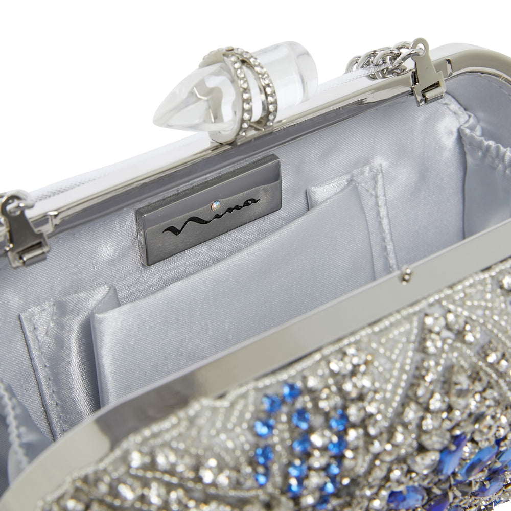 Gelsey Handbag in Silver Hard Case