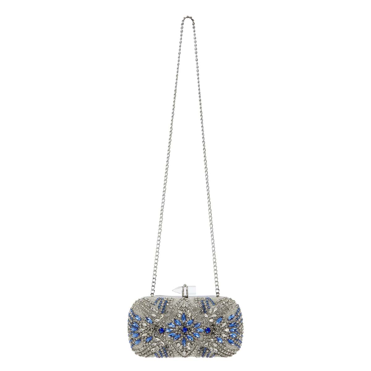Gelsey Handbag in Silver Hard Case