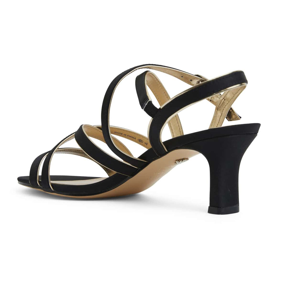Genaya Heel in Black And Gold