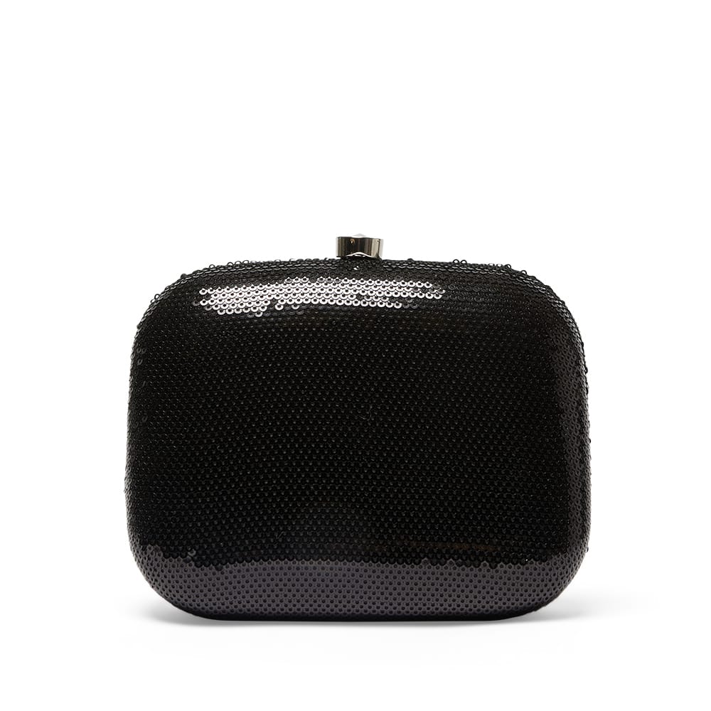 Getty Handbag in Black Sequin