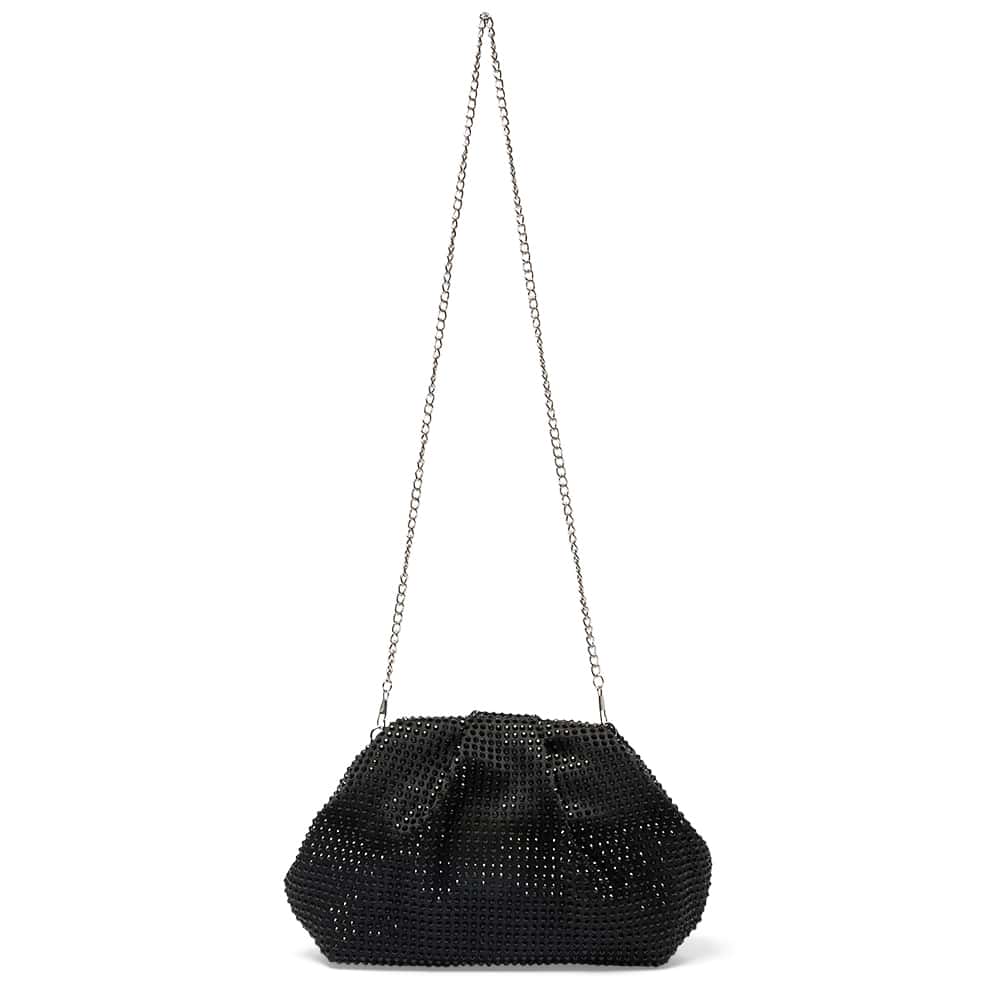 Indulge Handbag in Black Crystal
