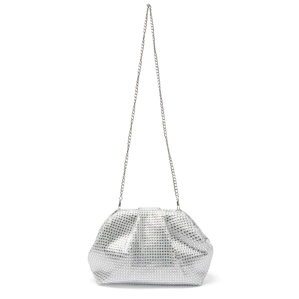 Indulge Handbag in True Silver Crystal