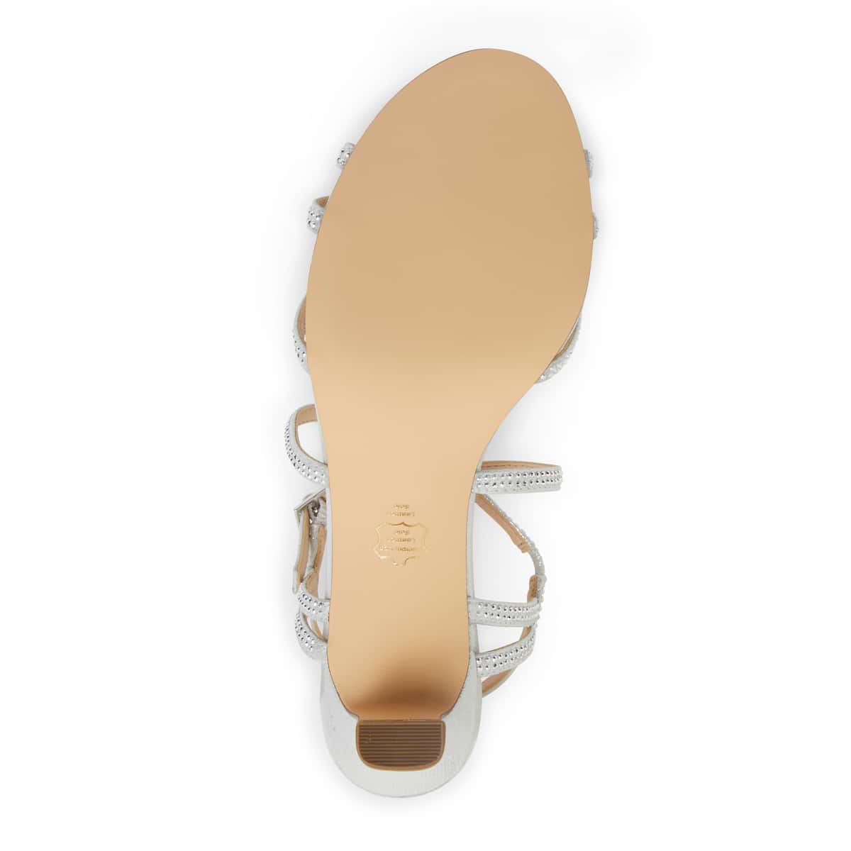 Netti Heel in Silver Fabric