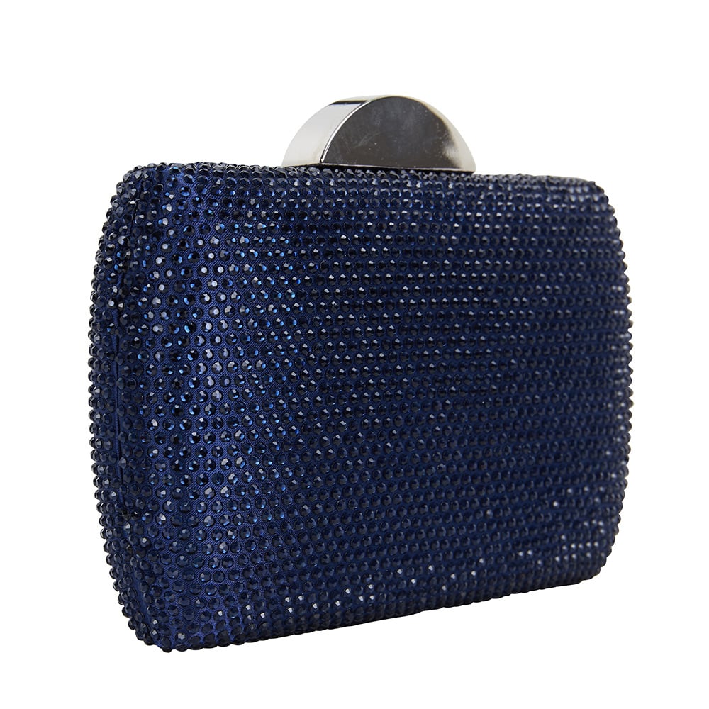 Pacey Handbag in Navy Hard Case