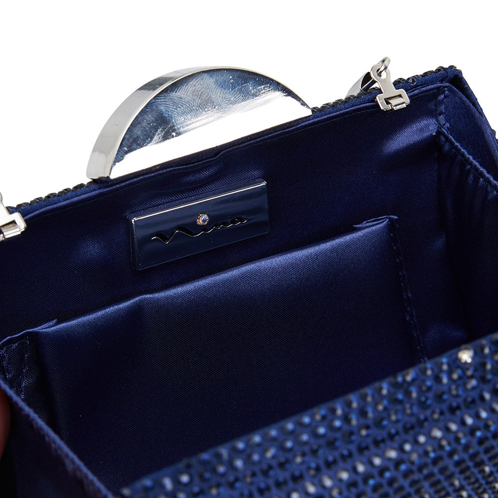 Pacey Handbag in Navy Hard Case