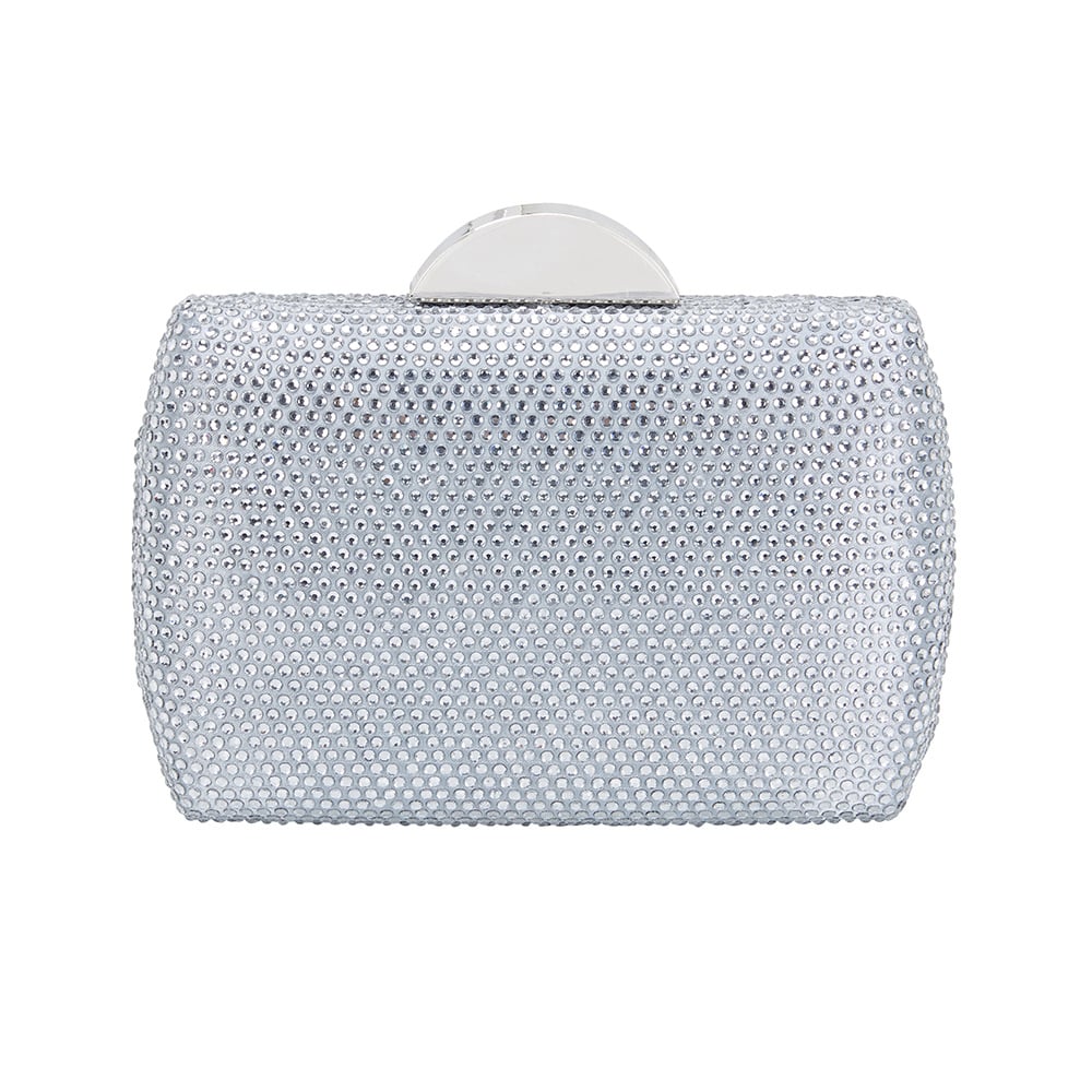 Pacey Handbag in Silver Hard Case