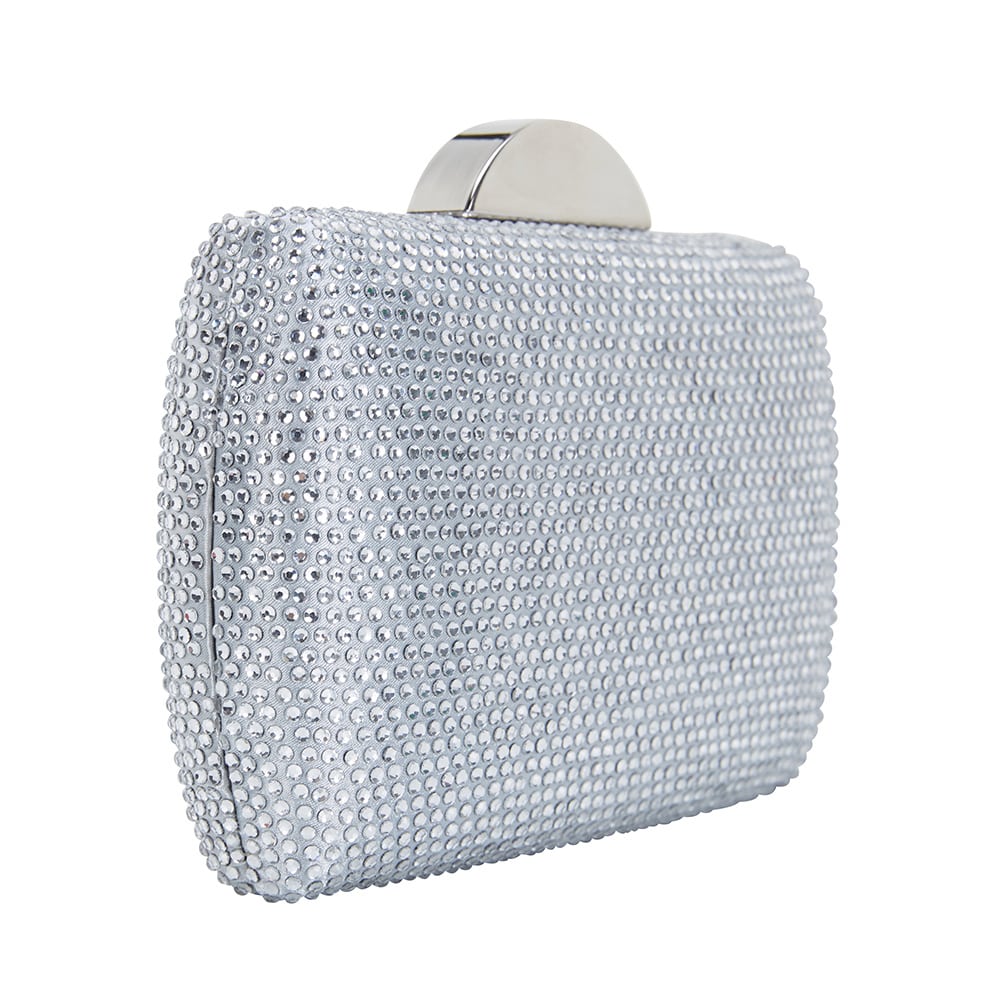 Pacey Handbag in Silver Hard Case