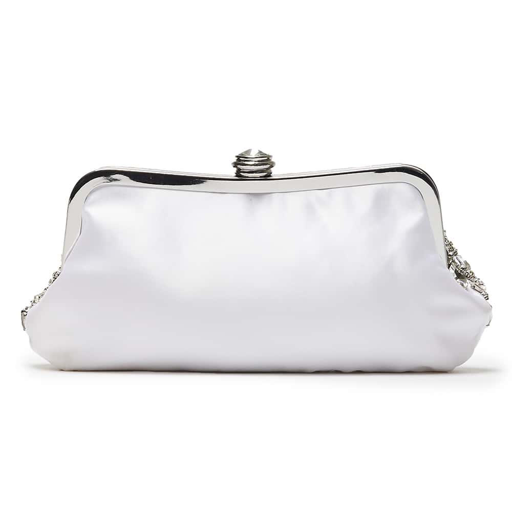Rinna Handbag in White Sparkle