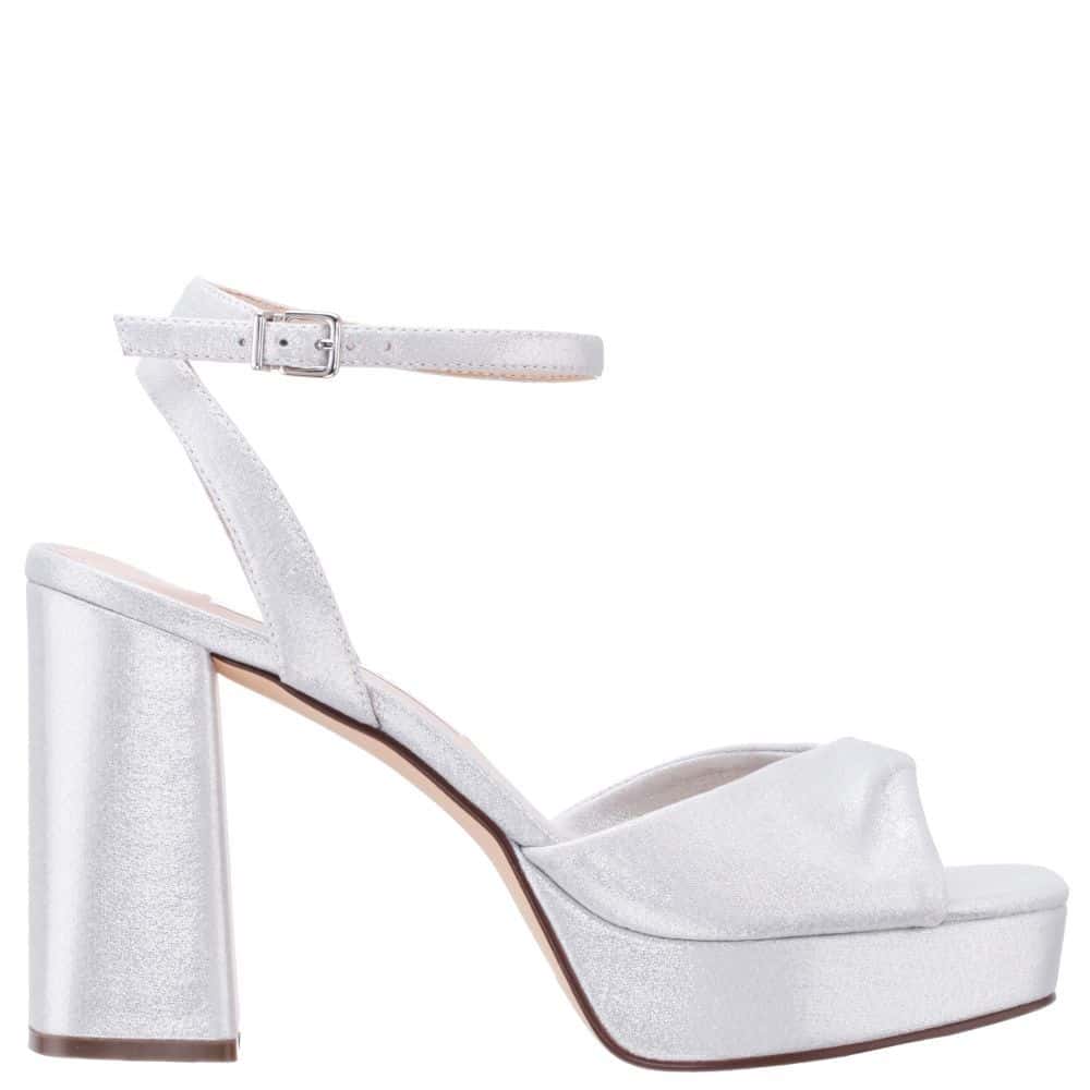 Stacie Heel in True Silver Metallic