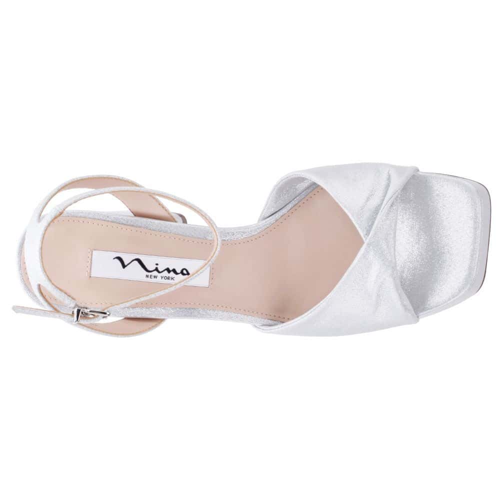 Stacie Heel in True Silver Metallic
