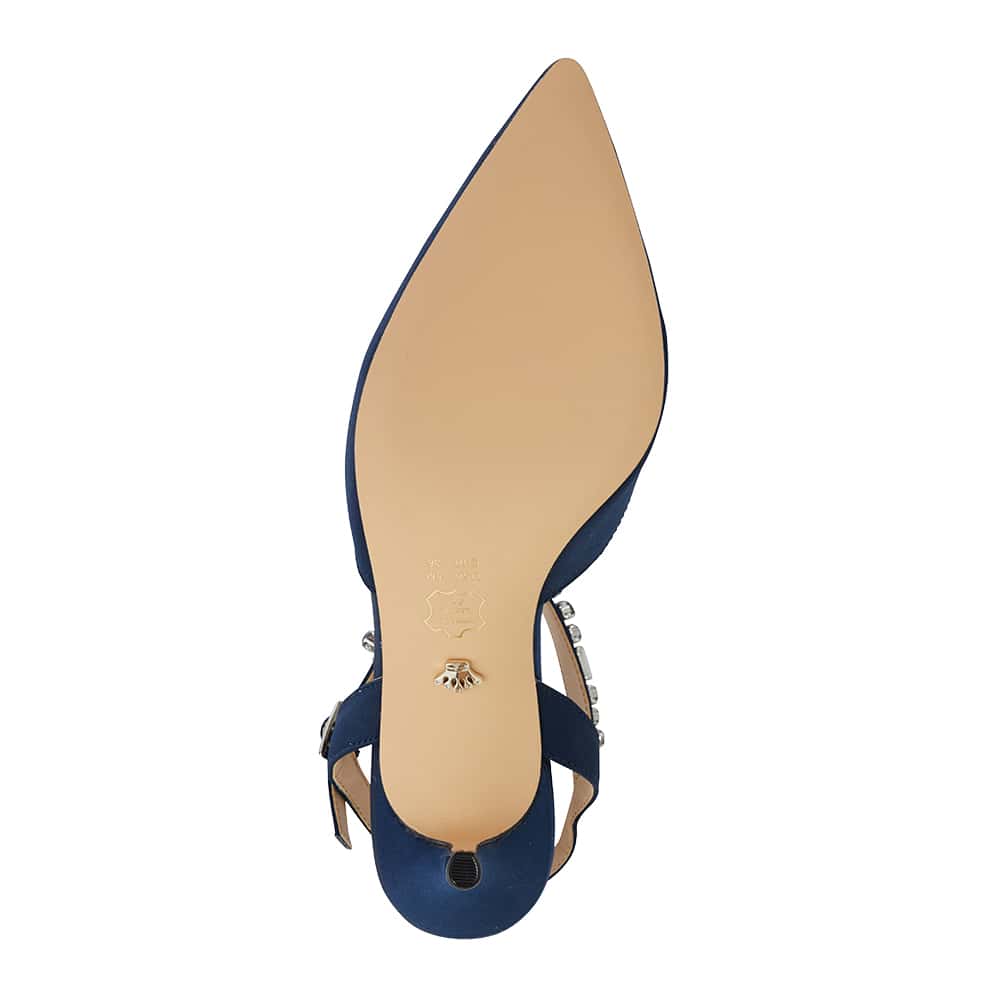 Tonya Heel in Navy Fabric
