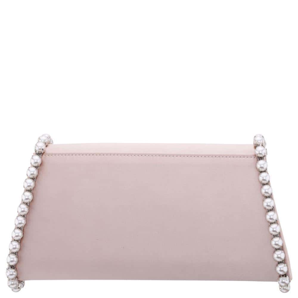 Trysta Handbag in Pearl Rose Pearl Satin