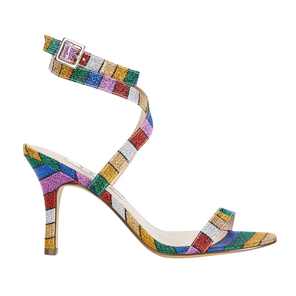 Vanna Heel in Rainbow Fabric