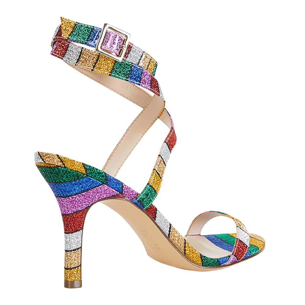 Vanna Heel in Rainbow Fabric
