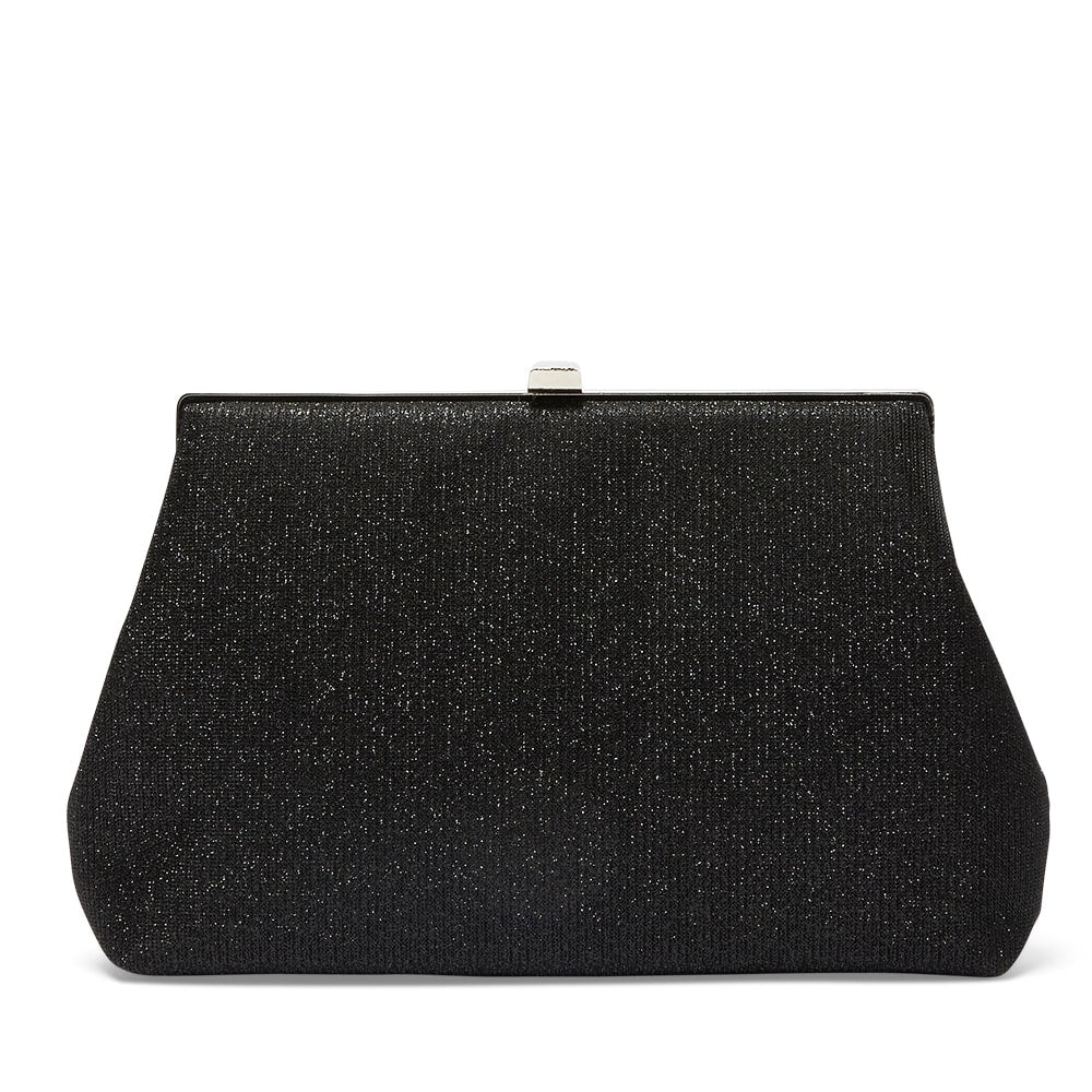 Winkle Handbag in Black Metallic