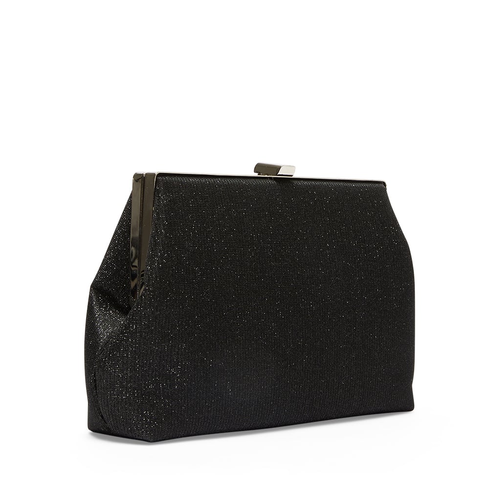 Winkle Handbag in Black Metallic