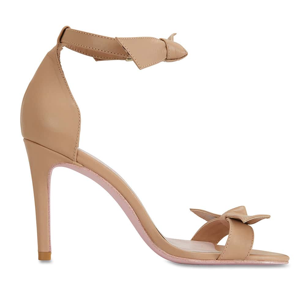 Destiny Heel in Nude Leather