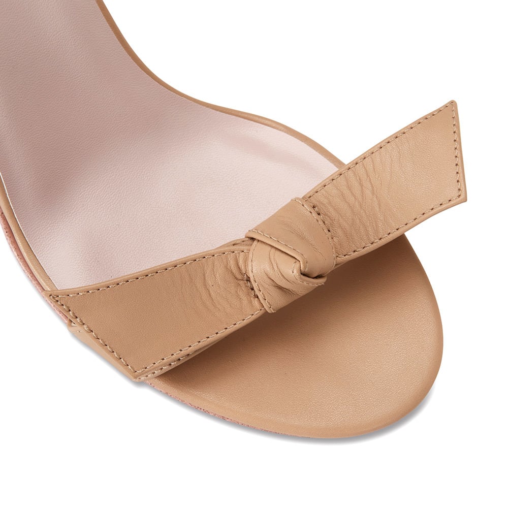 Destiny Heel in Nude Leather